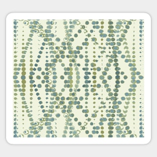 Mexican Wave in Teal and Mint Sticker